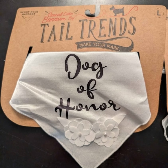 White Dog of Honor Bandana - Picture 2 of 2